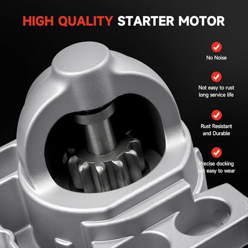 New Starter Compatible with 99-05 Chevy Silverado 1500 HD 2500 3500 Suburban SSR 6.0L V8, 02-05 Cadillac Escalade, 03-05 Express 2500 3500, 00-05 GMC Sierra 1500 HD 2500 3500 Yukon XL Savana 6492N