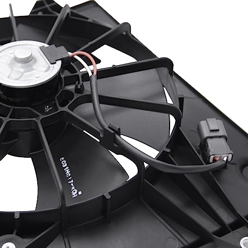 PartsFlow Radiator Cooling Fan Assembly Compatible with 2003 2004 2005 2006 2007 Honda Accord (DX Sedan&EX Coupe&EX Sedan&LX Coupe&LX Sedan) 2.4L 620-225