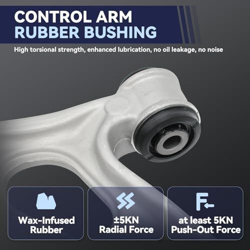 Front Lower Control Arm Kit with Ball Joints Bushings Compatible with 2013-2017 Ford C Max, 2012-2018 Focus(Excludes 15" Wheels, Not For ST or RS) Sway Bar Link Tie Rod End,Part#K622788 K622753