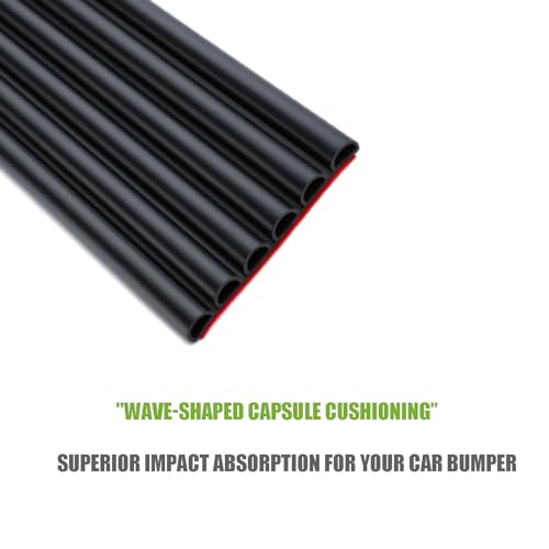 VEXPLO Adhesive Rubber Car Bumper Protector, for Rear Front Anti-Collision