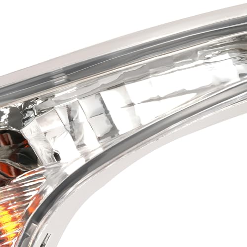 HECASA Turn Signal Light Compatible with 2013-2018 Altima Front Bumper Corner Light Assembly Replacement for 261303TA0A 261353TA0A Clear Lens (Driver Passenger Side)