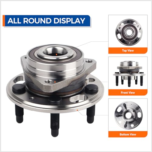 MACEL 513288 Front or Rear Wheel Hub Bearing Assembly - Compatible with Chevy Malibu, Impala, Equinox, GMC Terrain, Buick Lacrosse, Cadillac XTS, CTS, Regal - 5 Lugs w/ABS
