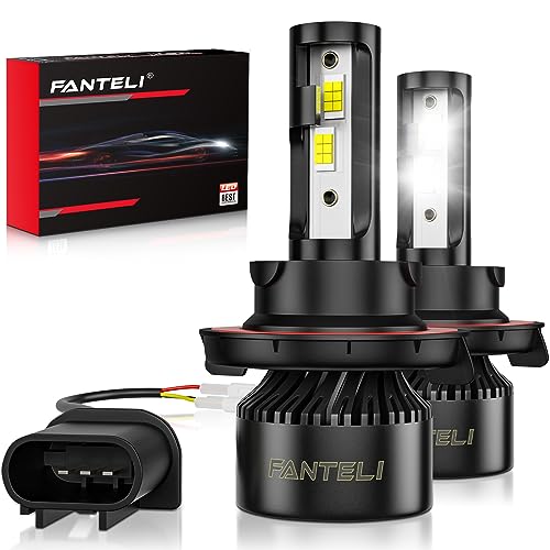 FANTELI 𝖧𝟣𝟥/𝟫𝟢𝟢𝟪 Bulbs, 6500K Cool White 40000LM 900% Brightness, Backup 1:1 Size Plug and Play IP68 Waterproof Interior Off-Road Lights, Pack of 2