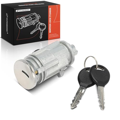 A-Premium Ignition Lock Cylinder with 2 keys Compatible with Dodge, Chrysler & Mitsubishi Vehicles - Ram 1500 2500 3500, Durango, Dakota, Aspen, Raider