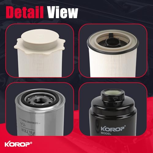 6.7 Cummins Fuel Filter Water Separator and Oil Filter Set Fits for Dodge Ram 6.7L Cummins Diesel 2013-2018 2500 3500 4500 5500 Replaces# 68197867AA 68157291AA 5083285AA