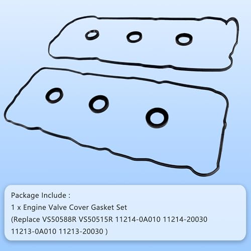 VS50588R Engine Valve Cover Gasket Set Kit for Toyota Avalon Camry Solara Sienna Highlander Lexus RX300 RX330 ES300 ES330 RX400h 3.0L 3.3L 1999 2000 2001 2002 2003 2004 2005 2006 2007 2008 2009 2010