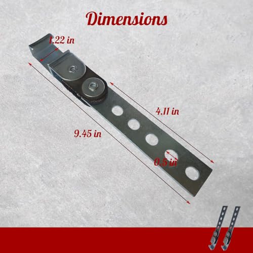 2Pcs Universal Exhaust Hanger Open End Swivel Muffler Hanger Bracket