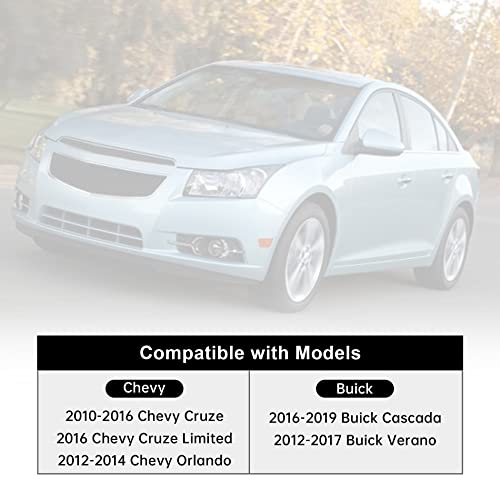 EVIL ENERGY Coolant Reservoir Tank, Compatible with 2010-2016 Chevy Cruze 2012-2014 Orlando 2016-2019 Buick Cascada 2012-2017 Verano, Replacement for 603-383 13465094