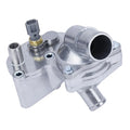 Upgrade Aluminum Thermostat Housing Assembly(1PCS). Replaces Part #2L2Z8592AA 2L2Z8592BA. Fit for Ford Explorer 2002-2010 4.0L V6,Mercury Mountaineer 2002-2010 4.0L V6.