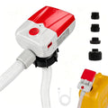 FEEDRON Automatic Fuel Transfer Pump with Auto-Stop, 3.8 Gallon per Min, 51'' Extra Long Hose,Battery or USB Powered, 4 Can Adapters, Fast and Safe Portable Gas Can Pump for Oil, Diesel,Gasoline.