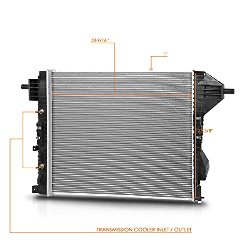 DPI-13231 OE Factory Style Aluminum Core Radiator Compatible with 08-16 Ford F250-F550 Superduty 5.4L/6.2L/6.8L AT