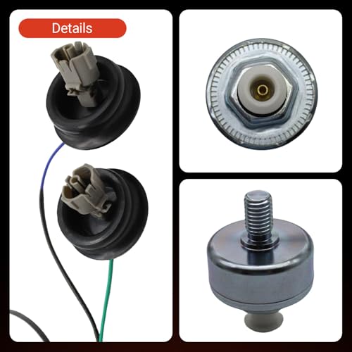 Powkos 12601822 Knock Sensor Kit with Wiring Harness Compatible with Chevy Silverado Suburban Tahoe Avalanche GMC Sierra Yukon Cadillac Hummer Replace 12589867 917-033