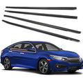 ItranMc Car Window Weather Stripping Molding Trim Belt,Compatible with Honda Civic 2016-2021 4-Door Sedan, Replace#72450-TEA-T01 72410-TEA-T01 72950-TEA-T01 72910-TEA-T01