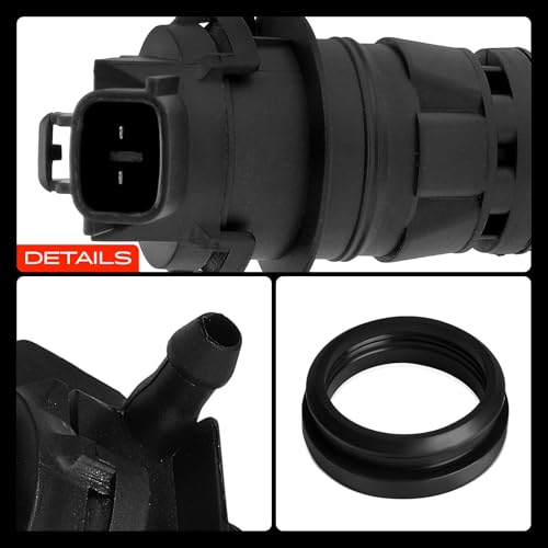 A-Premium Front or Rear Windshield Washer Pump Compatible with Toyota Camry, RAV4, 4Runner, Corolla, Prius, Sienna, Matrix & Honda & Ford & Acura & Mazda & Lexus & Lincoln & Mercury & Pontiac & Scion