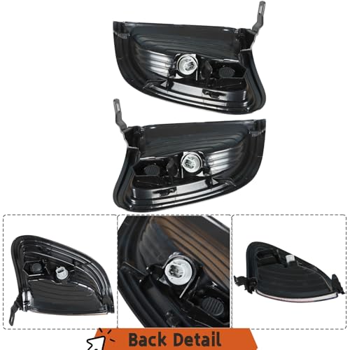 labwork Replacement for Tacoma 2001-2004 Parking/Side Marker Light Assembly Pair Driver and Passenger Side Black