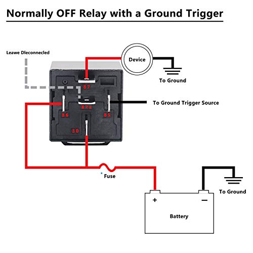 Recoil 2 Pack Automotive 5-Pin 30/40A 12V SPDT Relays with Interlocking Relay Sockets and in-line ATC Fuse Holders (2 Pack)