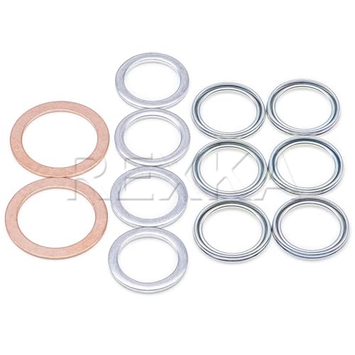 Rexka 12pcs Transfer & Differential Service Gasket Kit Compatible with Toyota Lexus 4Runner Land Cruiser Tundra Tacoma FJ Cruiser Highlander RAV4 Sequoia Sienna 1215710010 9043024003 90430A0003