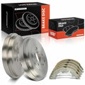 A-Premium 10.67 inch (271mm) Rear Brake Drums + Ceramic Shoes Set Compatible with Select Nissan Models - Sentra 2013-2019 2021-2023, 6-PC Set
