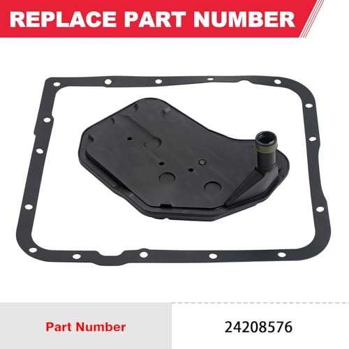 4L60E Transmission Filter Kit with Gasket Fits for Chevy GMC Silverado 1500 Tahoe Savana Sierra Yukon Cadillac Buick Hummer Oldsmobile Pontiac Replaces# 24208576