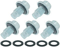 5 PCS M14x1.5 Oil Drain Plug Pilot Point Fit for Ford F250 F350 F450 F550, Expedition, Transit, GM, Replace 090-161, 090-161.1, 65266, 090-937CD, 11569943, F75Z-6730-BA, XW4Z-6730-AA, F6TZ-6730-BA