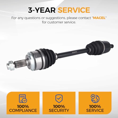 PAROD 664232 664233 CV Axle Assembly Fit for 2006-2015 Honda Civic 1.8L L4; Automatic Trans - Front Driver and Passenger Side