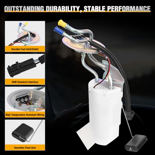 Nilight Front Rear Fuel Pump Assembly SP2005H SP2007H Compatible with Ford F Super Duty F150 F250 F350 1992 1993 1994 1995 1996 1997 Automotive Replacement Electric Fuel Pumps Module Assembly