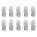 Eponcia 10PCS 194 Bulb T10 Light Bulb 168 W5W 1/4 Wedge Base 12V 5W Side Marker Dash Turn Light Bulbs Flat Foot Mini Quartz Halogen Width T10 194 2825 License Plate Bulbs Instrument Lights (White)
