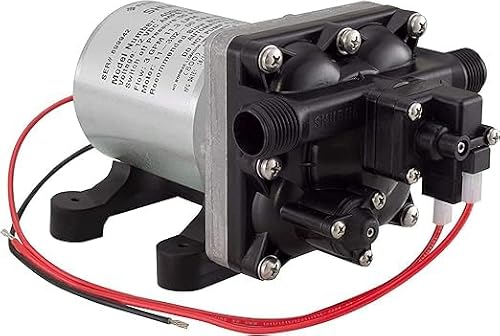 Shurflo 4008 101-A65 | 12V 3 Gallon RV replacement water pump | 3 Gallons per Minute | 55 psi | Lightweight | Suitable for RV, Marine & non-potable water application