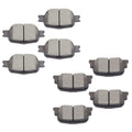 cciyu D817 D835 Ceramic Front Rear Brake Pad Set Fit For 2005-2010 For Scion tC