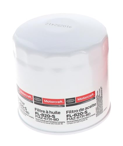 Motorcraft Engine Oil Filter - FL-820-S (OE Replacement for Select Models and Years of Ford, Lincoln, & Mercury Vehicles)