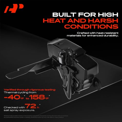A-Premium Hood Latch Lock Compatible with Toyota Camry 2015-2017Sedan, for Model Without Anti-Theft, Front Hood Lock Engine Bonnet Latch Assembly