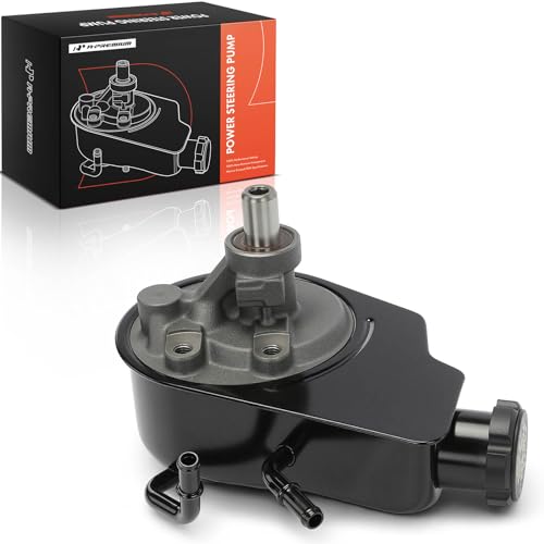 A-Premium Power Steering Pump, with Reservoir, Compatible with Chevrolet & GMC & Cadillac & AM General & Hummer - 1996-2017 - Silverado 1500 Classic, Silverado 2500, Suburban 3500 HD, Sierra 1500