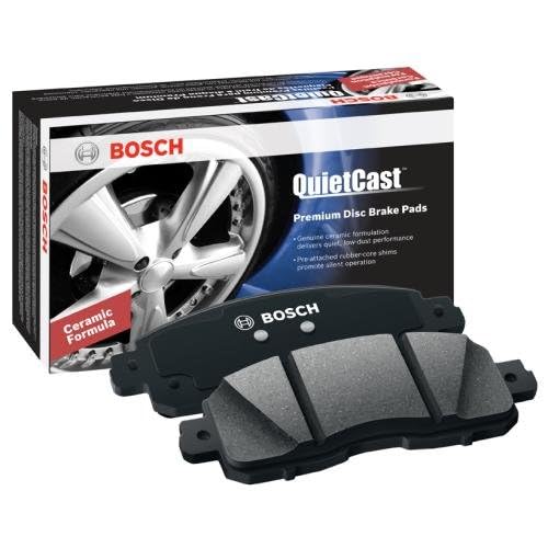 BOSCH BC1084 QuietCast Premium Ceramic Disc Brake Pad Set - Compatible with Select Chrysler Aspen; Dodge Dakota, Durango, Ram 1500; Mitsubishi Raider; Ram 1500, 1500 Classic, Dakota; FRONT