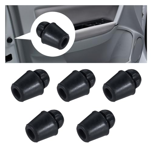 KITUREK Car Door Bumper Shock Absorbers, Rubber Slam Stoppers, Door Side Protector Buffer Pads, Front Rear Door Soundproof Guard Cushion, Car Accessories for Most Cars Trucks SUVs (5PCS)