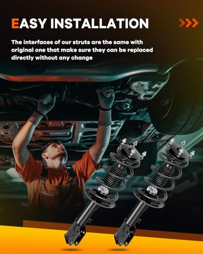 272621 272620 Front Struts Shocks for Ford Explorer AWD, OCPTY Complete Strut Spring Assembly Fits for Ford Explorer 2011 2012 2013 for Ford for Explorer Auto Struts Sets Amortiguadores - Set of 2