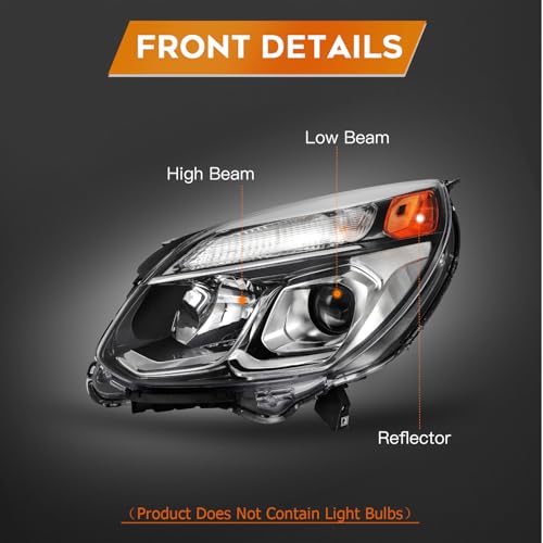 LBRST Headlights Fit for Chevrolet Equinox 2016-2017
