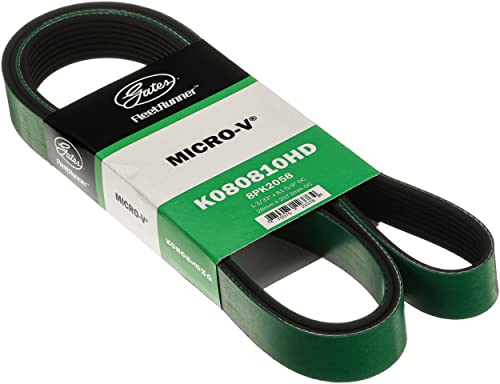 Gates K080810HD Fleet Runner Heavy Duty Micro V Serpentine Drive Belt