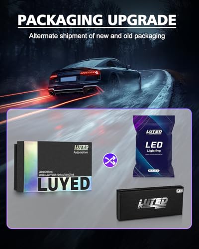LUYED 880 LED Fog Lights Bulb 400% Brightness 886 890 892 893 LED Bulb with Projector for DRL or Fog Lights,Xenon White,Pack of 2