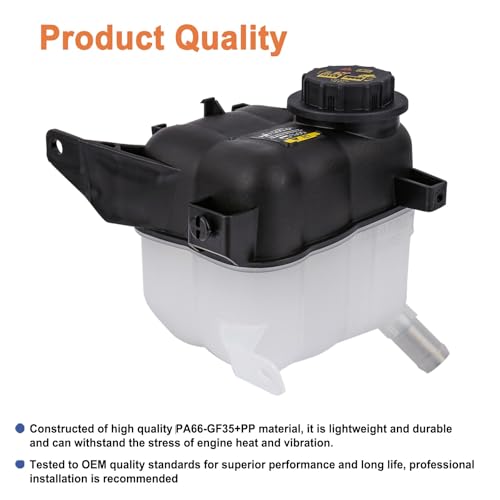 Engine Coolant Reservoir Radiator Expansion Tank(with Cap). Replaces Part # 603-364 FO3014136 AG1Z8A080S.Compatible With 08-18 Explorer Police Interceptor Taurus,08-19 Mercury Sable,09-16 Lincoln MKS