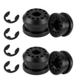 4PCS Transfer Case Shifter Linkage Bushing Grommet Kit for Dodge Ram 1500 2500 3500 4x4 2002-2010 – DIY Repair Grommet Replaces OEM 68078974AA 68078975AA, with E-Clips