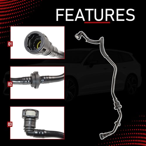 Motarithl Carbon Canister Solenoid Valve With Tube Fit For 16-21 Volvo XC90