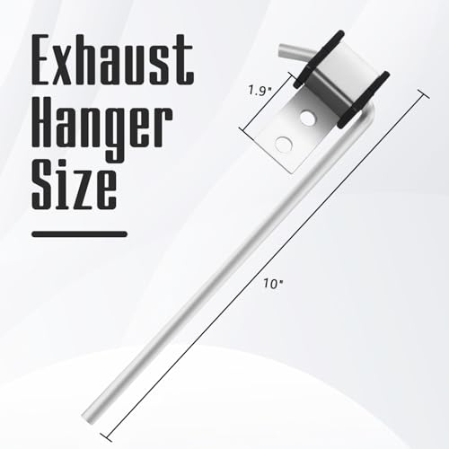 4 Pcs Heavy Duty Exhaust Hanger Rod Universal Use Exhaust Hanger 3/8" Rod 10" Long