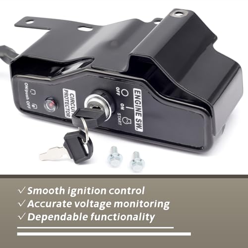 YIYANTO Ignition Switch Box Compatible with Harbor Predator 13HP 420cc Engine 60340 60349 69736, Ignition Switch Control Box Replacement for Equipment with 420cc Motor