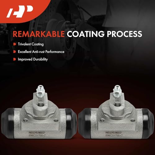 A-Premium Rear Drum Brake Wheel Cylinder Compatible with Select Chevy & GMC Models - Tahoe, Yukon, Suburban 1500, Blazer, C1500, C2500, K1500, K1500 Suburban, C10, C15, C10/C15/C1500 Pickup, 2-PC Set