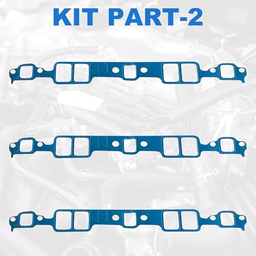 Tyrigion 260-1045 Full Engine Gasket Set, 1955-1980 SBC 283 302 307 327 350 V8 Gasket Kit for Chevy C10 C20 Caprice Impala for Buick Century Skylark for Olds