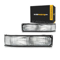 CarLights360: For 1988-2000 Chevy GMC C2500 Turn Signal/Parking Light Assembly Driver and Passenger Side Pair | GM2520104 GM2521104 Vehicle Trim: w/Sealed Beam Headlamp