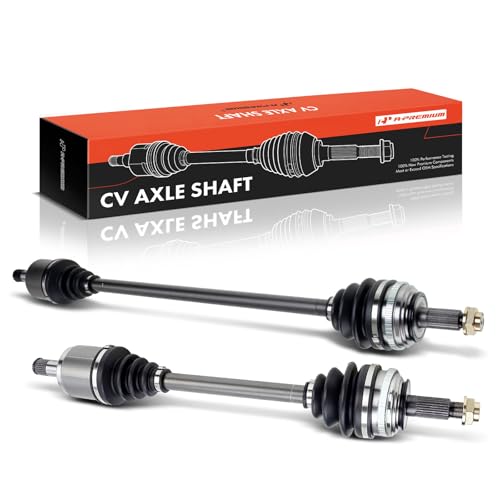 A-Premium Pair (2) Front CV Axle Shaft Assembly Compatible with Honda Civic 1992-2000, Civic del Sol 1993-1997 & Acura EL 1997-2000, Driver and Passenger Side
