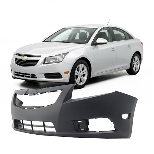 FitParts Compatible With Front Bumper Cover 2011-2014 Chevy Chevrolet Cruze Eco LS LT LTZ Sedan 11-14. New, Primed and Ready for Paint. With Fog Light Holes. GM1000924 11745907 2012 2013