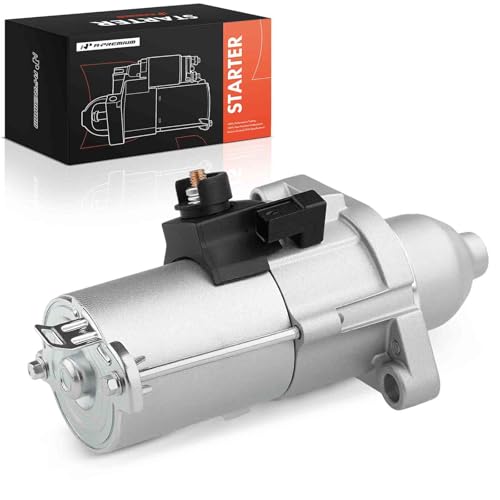 A-Premium Starter Motor Compatible with Honda Accord 2006-2012, CR-V CRV 2007-2011, Element 2007-2011, Civic 2006-2011 & Acura CSX TSX, 2.0L 2.4L, 12V 1.6KW 9-Teeth Clockwise, Replace# 31200-RAA-A61