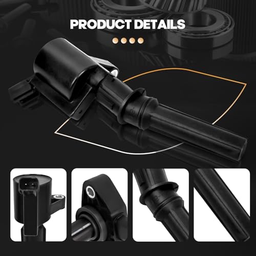 DG508 Ignition Coil, Replacement Part Fits Ford 1997-2004 F-150 Explorer Expedition Mustang E150 E250 E350, Lincoln Mercury 4.6L 5.4L V8 Engines - FD503-1 Pack